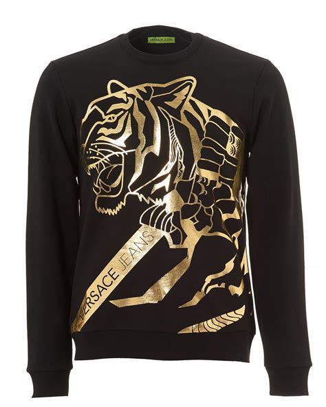 black and gold versace jumper|men's versace jogging suit.